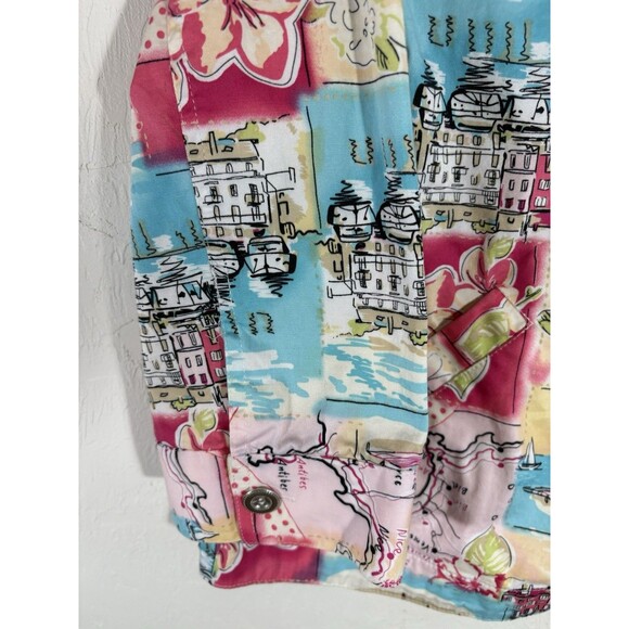 Christopher & Banks Women’s Travel Leisure Shirt Jacket w/Gold Buttons - Sz XL - Picture 8 of 9